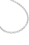 Nialaya Thin Cable Chain Necklace In Silver