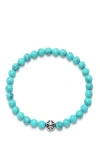 Nialaya Turquoise Wristband Bracelet In Multi