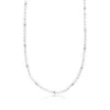 Nialaya White / Silver Men's Mini Pearl Choker With Silver