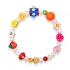 Nialaya Women's Berry Pearl Bracelet With Assorted Beads