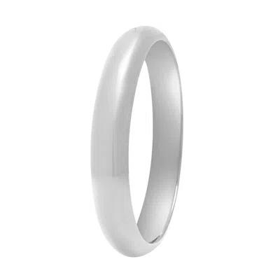 Nialaya Women's Classic 12mm Round Bangle In Silver