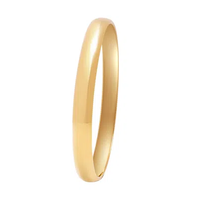 Nialaya Women's Classic 8mm Round Bangle In Gold