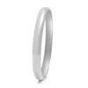 Nialaya Women's Classic Round Bangle In Silver In Metallic