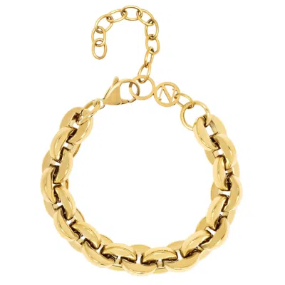 Nialaya Women's Gold Loop Link Bracelet