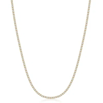 Nialaya Women's Gold Mini Tennis Choker