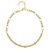 Nialaya Women's Gold / Pink Chain Choker With Rose Quartz In Multi