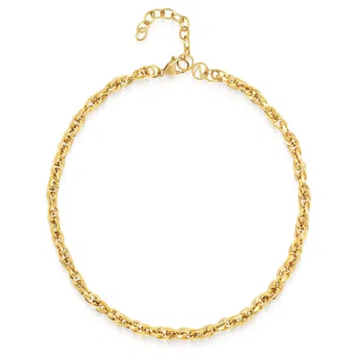 Nialaya Women's Gold Rope Chain Choker