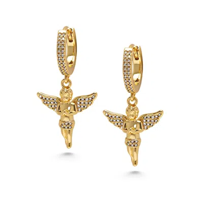 Nialaya Women's Golden Angel Earrings