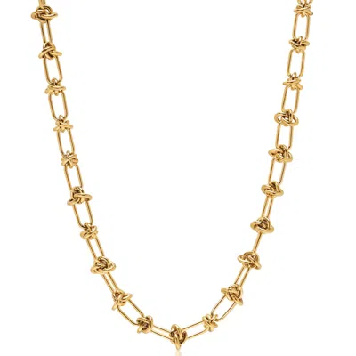 Nialaya Women's Golden Barbed Wire Necklace