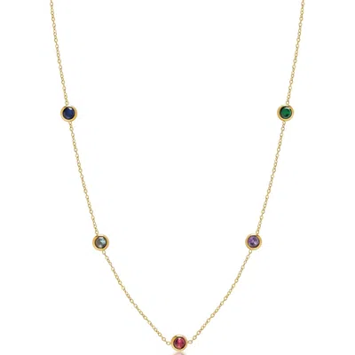 Nialaya Women's Multi Gemstone Necklace In Gold