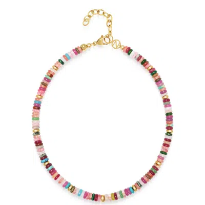 Nialaya Women's Multicolor Tourmaline Choker In Yellow