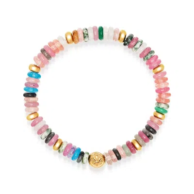 Nialaya Women's Multicolor Tourmaline Wristband