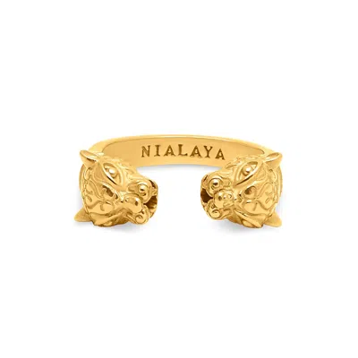 Nialaya Women's Panther Ring In Gold