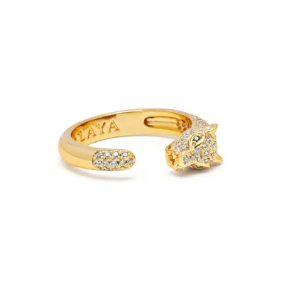 Nialaya Women's Panther Wrap Ring In Gold