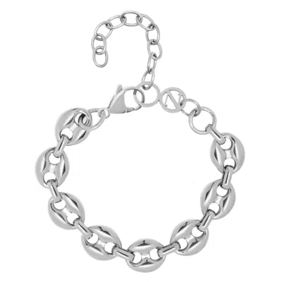 Nialaya Women's Silver Mariner Link Bracelet