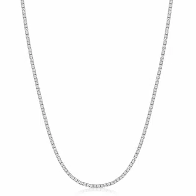 Nialaya Women's Silver Mini Tennis Choker