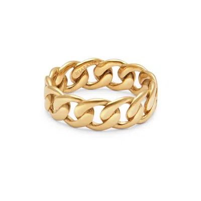 Nialaya Women's Skyfall Chain Ring In Gold