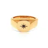 Nialaya Women's Skyfall Starburst Signature Ring In Gold