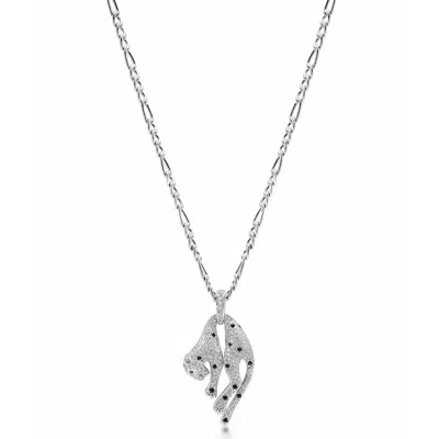 Nialaya Women's Sterling Silver Panther Necklace