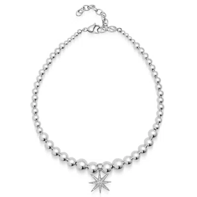 Nialaya Women's Twilight Star Silver Choker