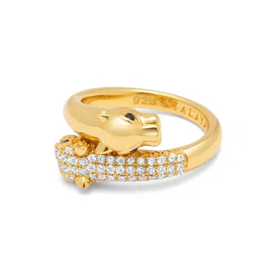 Nialaya Women's Twisted Panther Ring In Gold