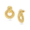 Nialaya Women's Twisted Rope Earrings In Gold
