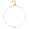 Nialaya Women's White / Gold Seed Pearl Choker