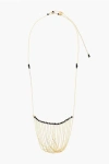 Niani Golden Necklace With Pendant And Beads