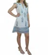 Nibi Effie Mini Dress In Bluebell In Blue