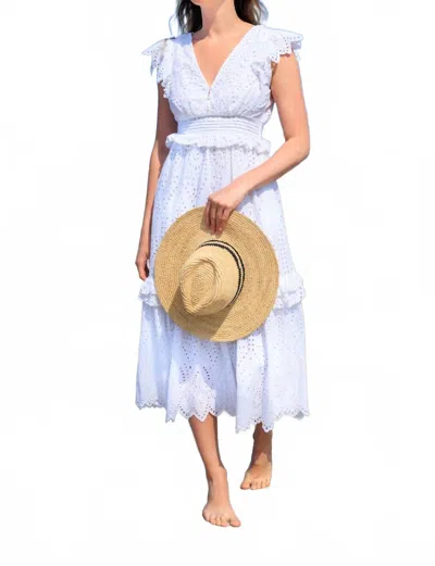 Nibi Mtk Alora Schiffli Dress In White