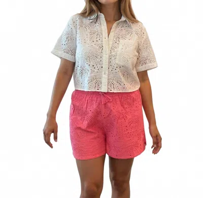 Nibi Mtk Bruna Eyelet Short In Pink