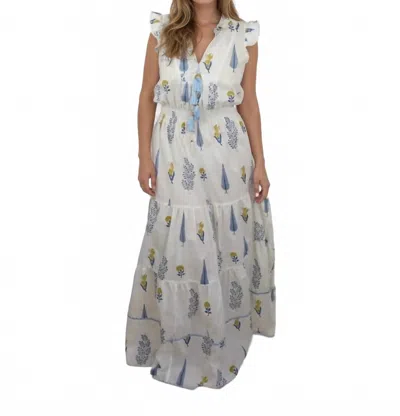Nibi Mtk Capri Maxi Dress In Whimsical Trees In Neutral