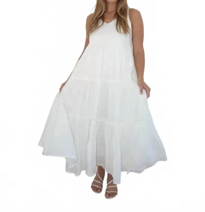 Nibi Mtk Donna Tier Dress In White