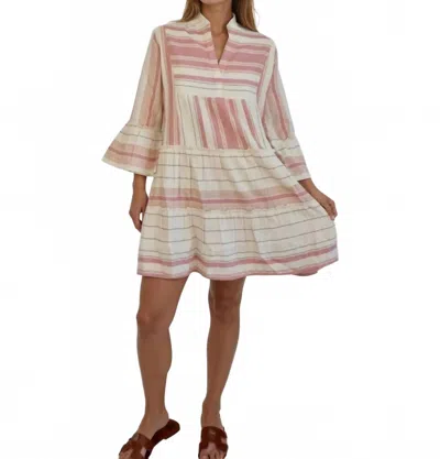 Nibi Mtk Dylan Mini Dress In Citrus Stripe In Multi