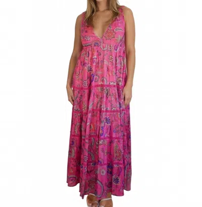 Nibi Mtk Vera Maxi Dress In Jaya Pink