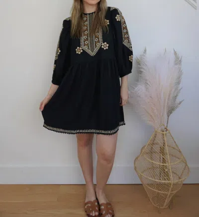 Nibi Scout Mini Dress In Black
