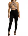 Nic & Jo Wrap Me Right Convertible Halter Top In Taupe In Gray