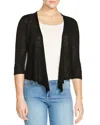 Nic And Zoe Nic+zoe Lightweight Four-way Cardigan In Black Onyx