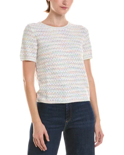 Nic And Zoe Nic & Zoe Palette Mix Sweater T-shirt In White