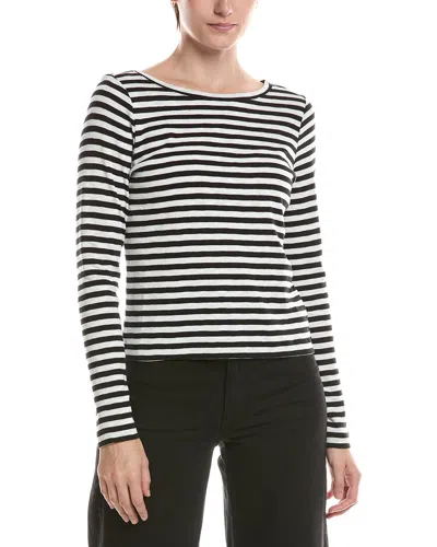 Nic And Zoe Nic & Zoe Stripe Cape Rib Modern Boat T-shirt In Multi