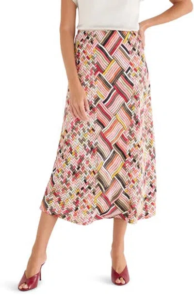 Nic + Zoe Nic+zoe Colorweave Slip Skirt In Black
