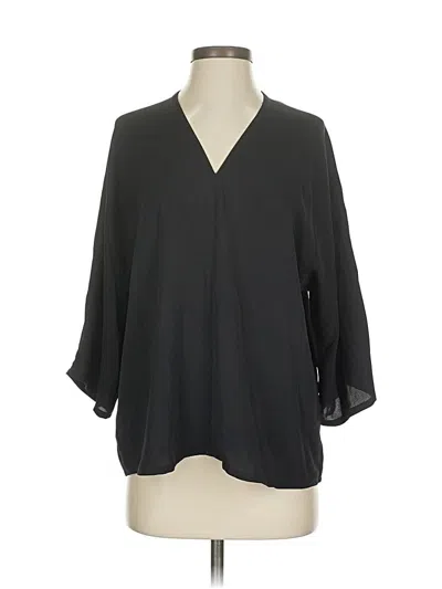 Nic + Zoe 3/4 Sleeve Blouse In Black