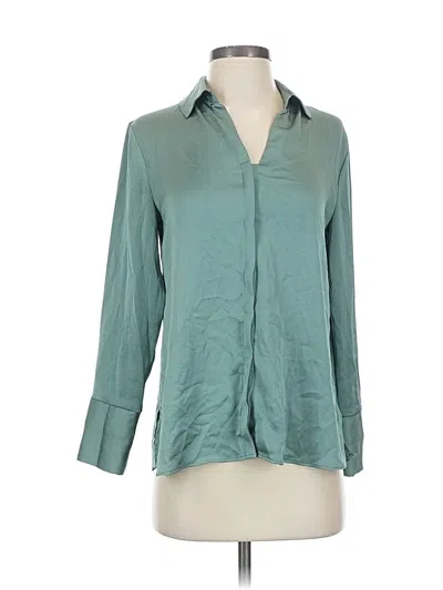 Pre-owned Nic + Zoe 3/4 Sleeve Blouse In Teal