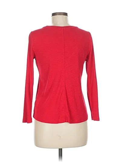 Pre-owned Nic + Zoe 3/4 Sleeve T-shirt In Red