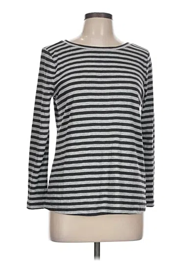 Pre-owned Nic + Zoe 3/4 Sleeve T-shirt In Gray