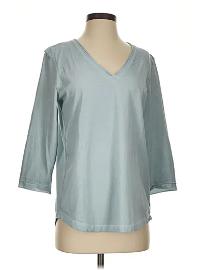 Pre-owned Nic + Zoe 3/4 Sleeve T-shirt In Silver