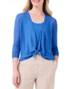 Nic + Zoe Nic+zoe 4-way Linen-blend Cardigan
