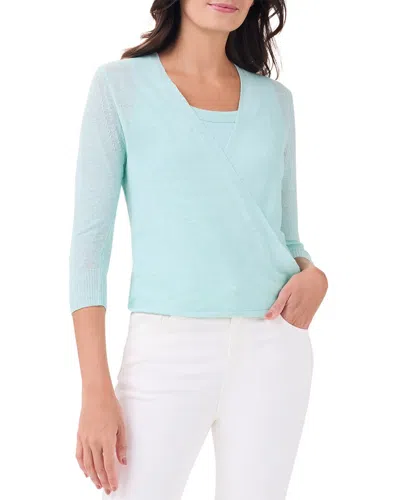 Nic + Zoe Nic+zoe 4-way Linen-blend Cardigan