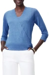Nic + Zoe Nic+zoe 4-way Linen Blend Cardigan In Morning Glory
