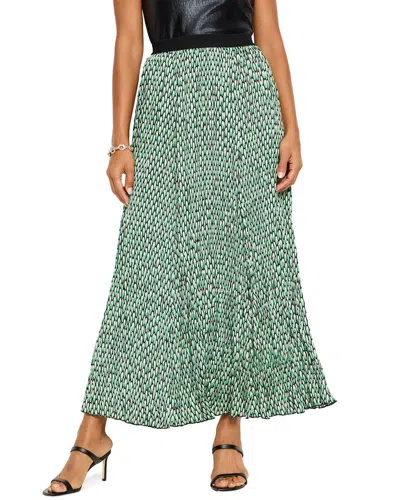 Nic + Zoe Nic+zoe Abstract Dot Skirt In Green